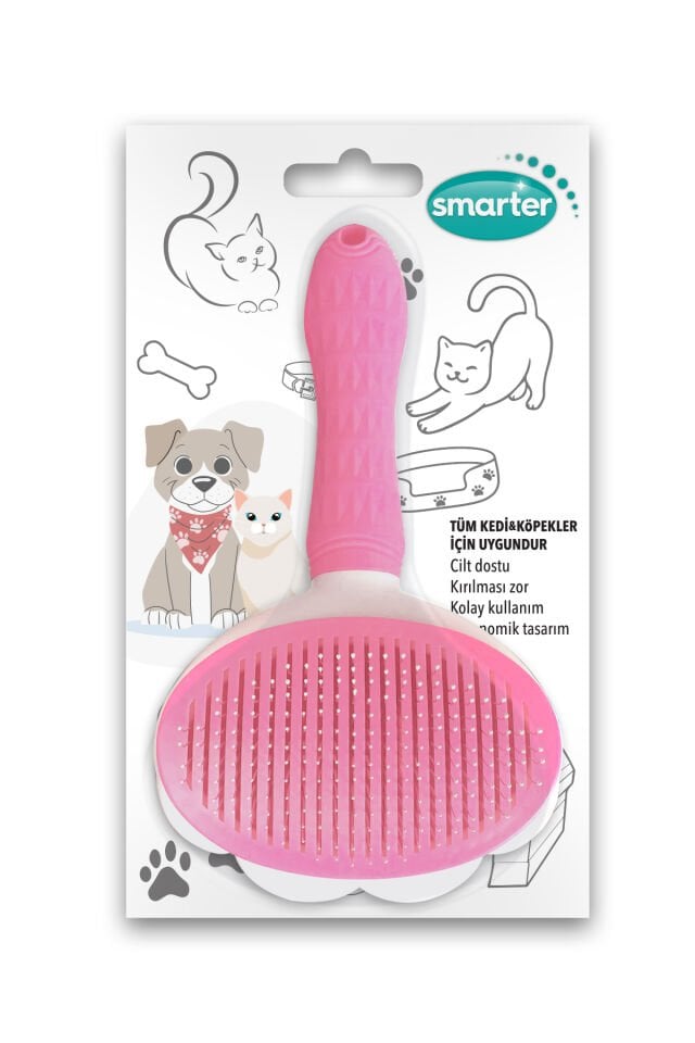 SMARTER Tüy Toplayıcı Tarak&Fırça Pembe