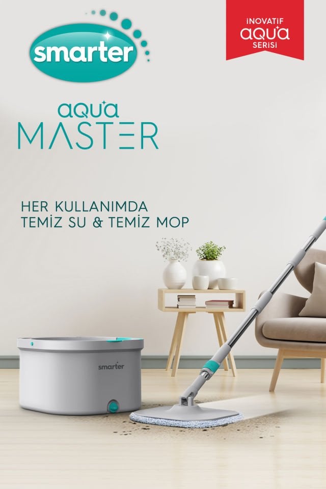 SMARTER Aqua Master Temiz & Kirli Suyu Ayırma Özelliği Otomatik Temizlik Seti