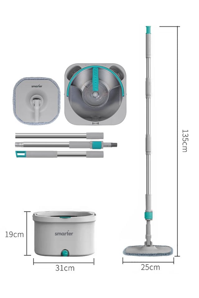 SMARTER Aqua Master Temiz & Kirli Suyu Ayırma Özelliği Otomatik Temizlik Seti