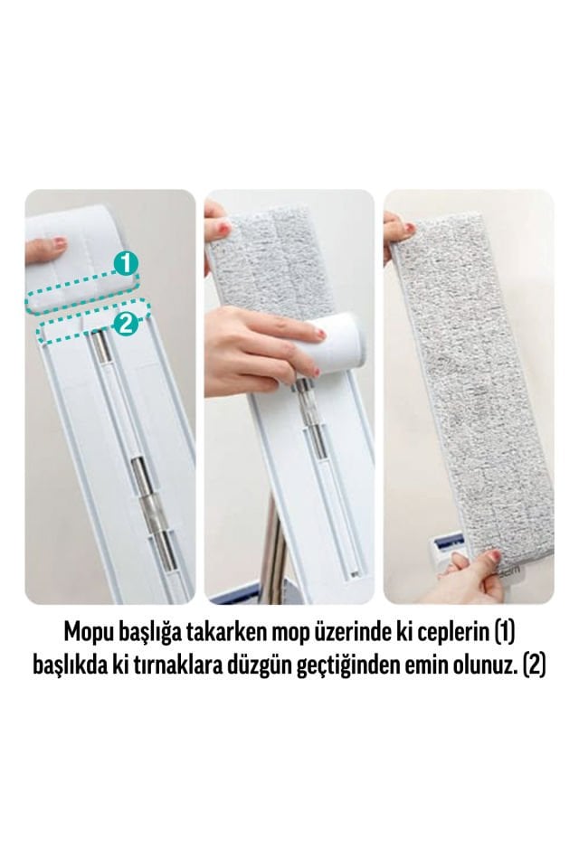 SMARTER Aqua Star Temizlik Seti Tablet Mop Paspas